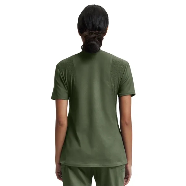 White Cross - VIBE - Women's Knit Collar V-Neck Scrub Top... from ASI 86018 Scrub Authority