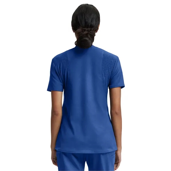 White Cross - VIBE - Women's Knit Collar V-Neck Scrub Top... from ASI 86018 Scrub Authority