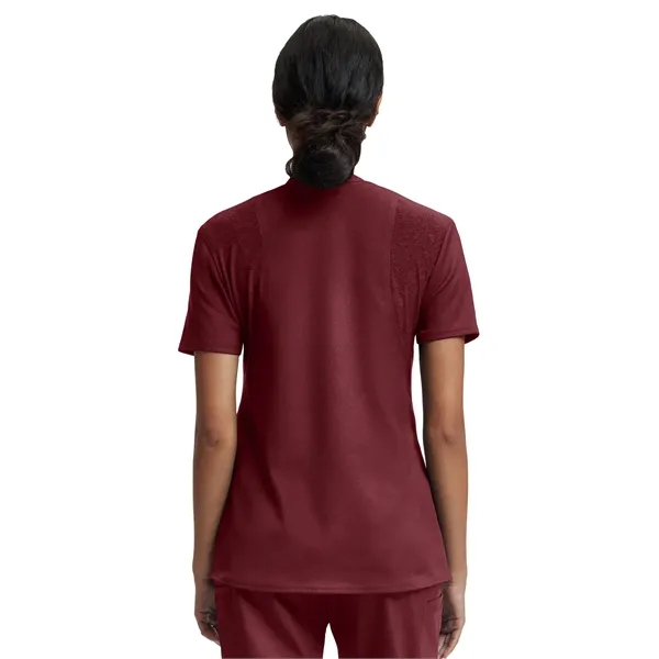 White Cross - VIBE - Women's Knit Collar V-Neck Scrub Top... from ASI 86018 Scrub Authority