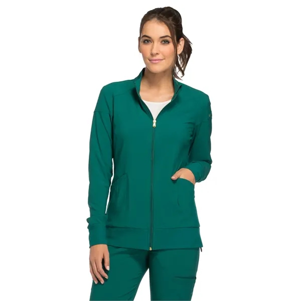 Cherokee iFlex Women's Zip Front Warm-Up Jacket... from ASI 86018 Scrub Authority / Uniform Stores