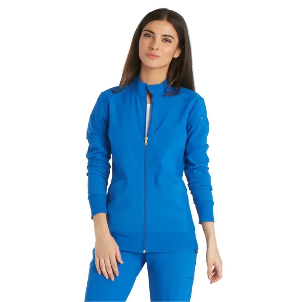 Cherokee iFlex Women's Zip Front Warm-Up Jacket... from ASI 86018 Scrub Authority / Uniform Stores