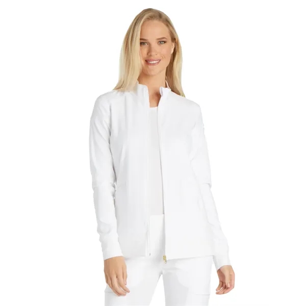 Cherokee iFlex Women's Zip Front Warm-Up Jacket... from ASI 86018 Scrub Authority / Uniform Stores