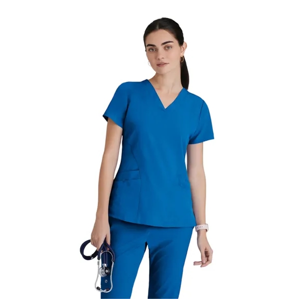 Shaped V-Neck Top... from ASI 86018 Scrub Authority / Uniform Stores