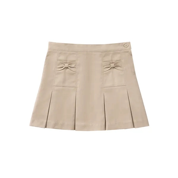 Classroom Uniforms Girls Youth Stretch Bow Pocket Scooter... from ASI 86018 Scrub Authority / Uniform Stores