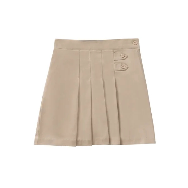 Classroom Uniforms Girls Youth Stretch Pleated Tab Scooter... from ASI 86018 Scrub Authority / Uniform Stores
