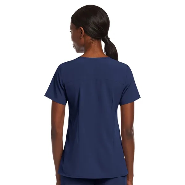 Maevn Matrix Impulse Women's Knit Panel Mock Wrap Top... from ASI 86018 Scrub Authority / Uniform Stores