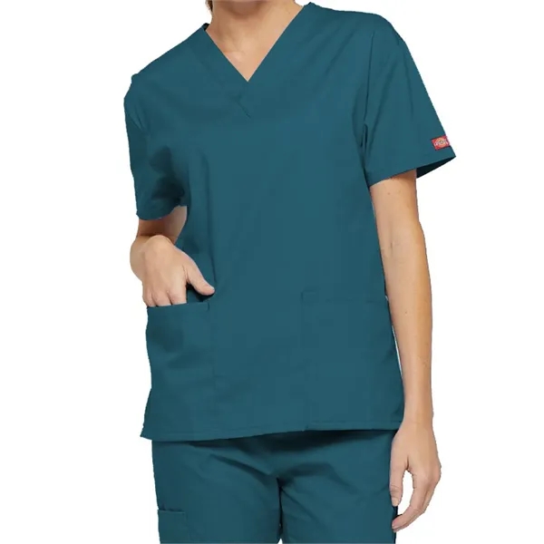 Dickies EDS Signature Women's V-Neck Top... from ASI 86018 Scrub Authority / Uniform Stores