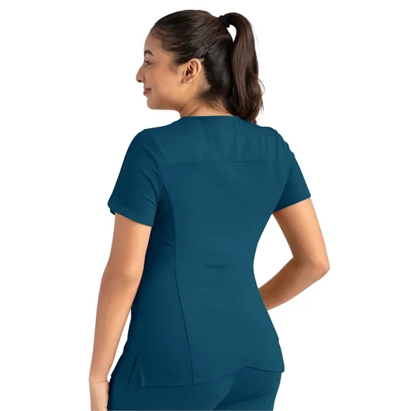 Maevn - Focus - Women's Two-Pocket Tulip-Neck Top... from ASI 86018 Scrub Authority / Uniform Stores