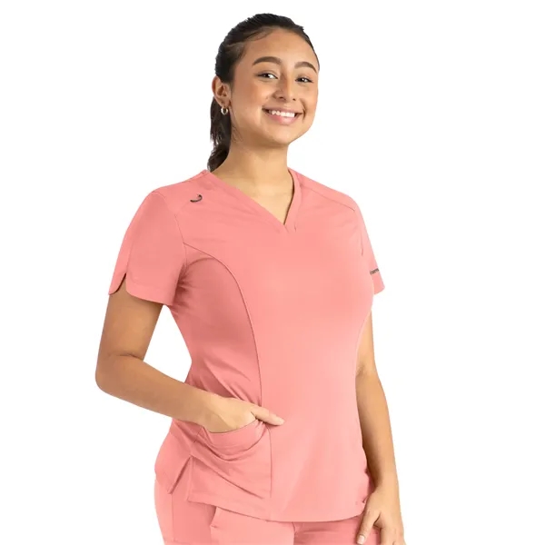 Maevn - Focus - Women's Two-Pocket Tulip-Neck Top... from ASI 86018 Scrub Authority / Uniform Stores