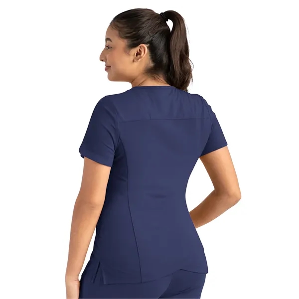Maevn - Focus - Women's Two-Pocket Tulip-Neck Top... from ASI 86018 Scrub Authority / Uniform Stores
