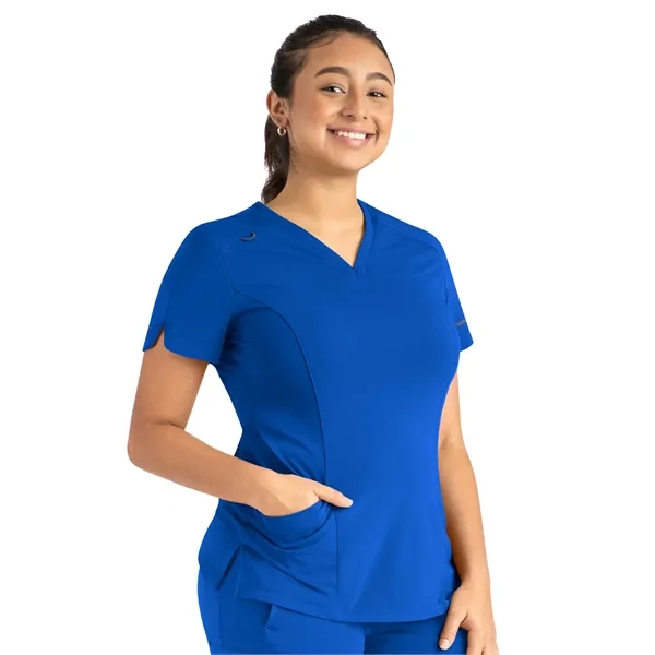 Maevn - Focus - Women's Two-Pocket Tulip-Neck Top... from ASI 86018 Scrub Authority / Uniform Stores