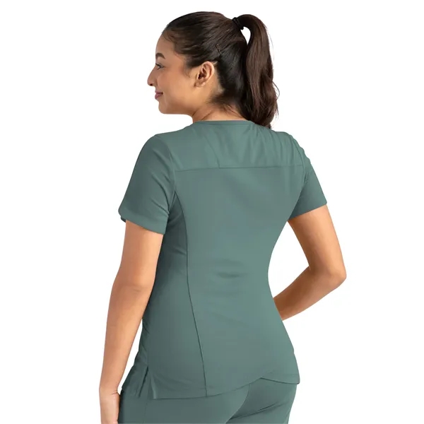 Maevn - Focus - Women's Two-Pocket Tulip-Neck Top... from ASI 86018 Scrub Authority / Uniform Stores