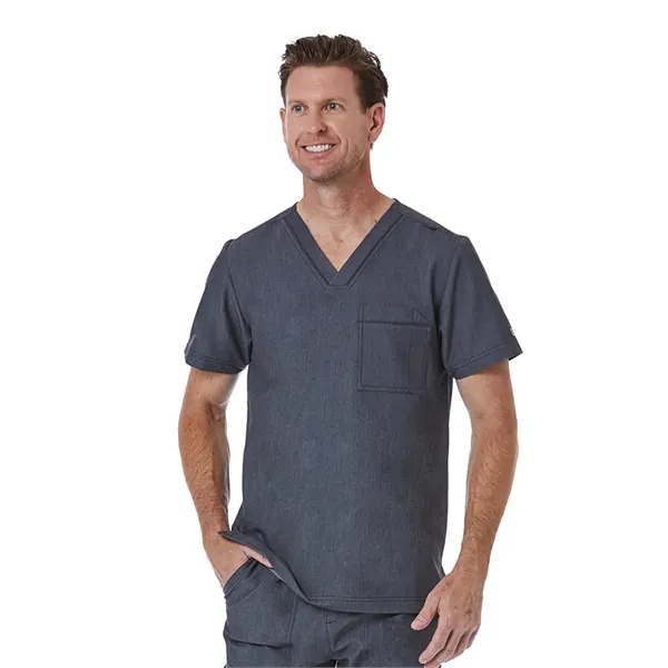 Maevn Matrix Pro Men's Contrast Piping V-Neck Top... from ASI 86018 Scrub Authority / Uniform Stores