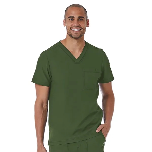 Maevn Matrix Pro Men's Contrast Piping V-Neck Top... from ASI 86018 Scrub Authority / Uniform Stores