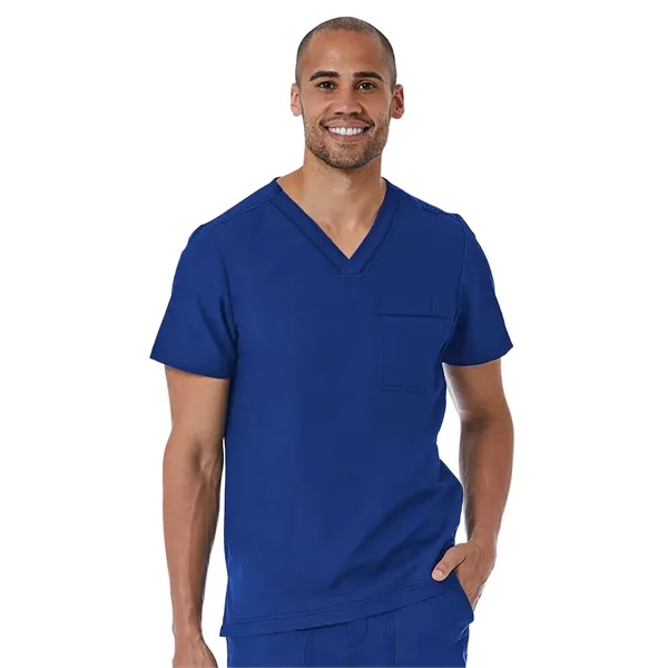Maevn Matrix Pro Men's Contrast Piping V-Neck Top... from ASI 86018 Scrub Authority / Uniform Stores
