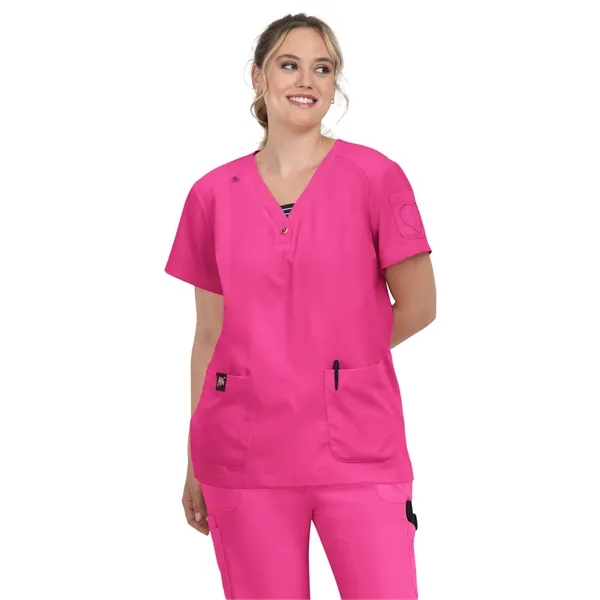 koi - Betsey Johnson - Women's 3-Pocket Striped Trim Kenn...... from ASI 86018 Scrub Authority / Uniform Stores
