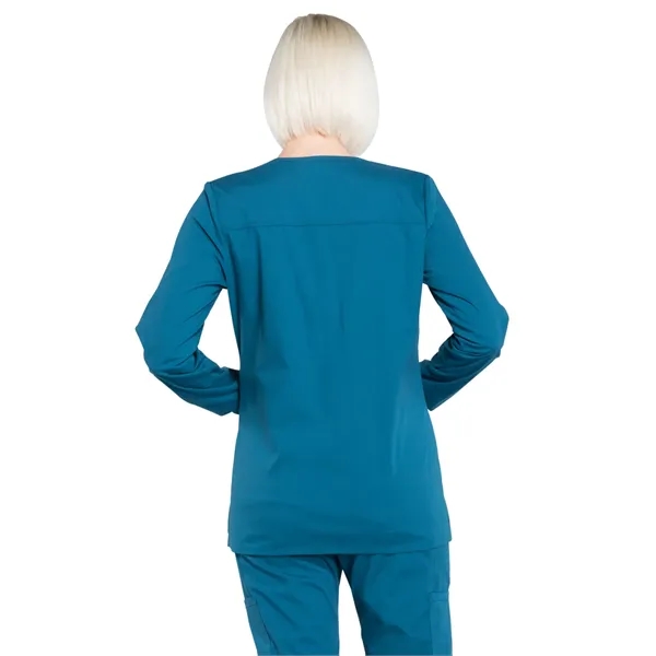 Cherokee WW Professionals Women's Snap Front Warm-up Jacket... from ASI 86018 Scrub Authority / Uniform Stores