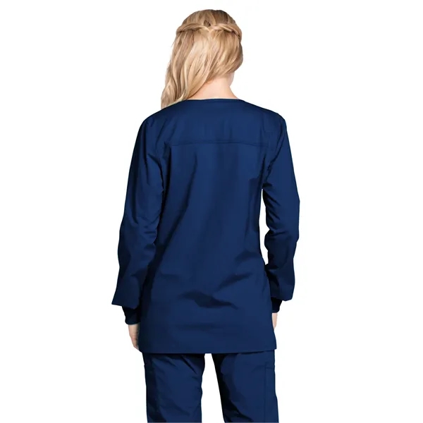 Cherokee WW Professionals Women's Snap Front Warm-up Jacket... from ASI 86018 Scrub Authority / Uniform Stores