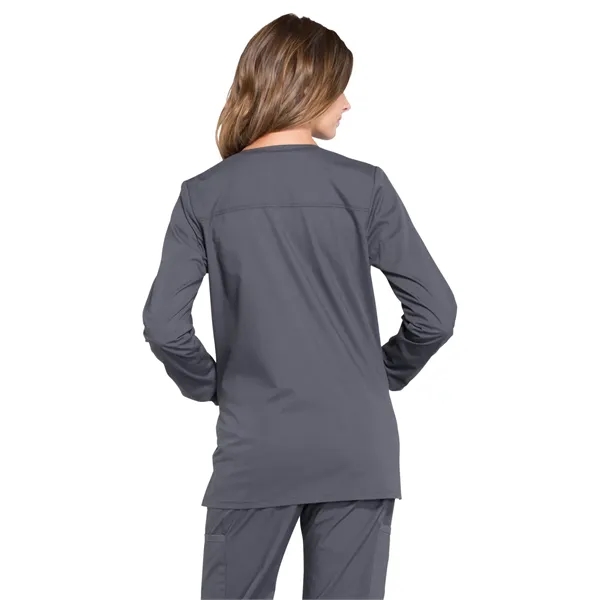 Cherokee WW Professionals Women's Snap Front Warm-up Jacket... from ASI 86018 Scrub Authority / Uniform Stores