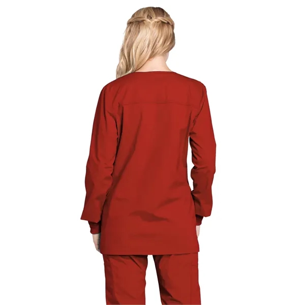Cherokee WW Professionals Women's Snap Front Warm-up Jacket... from ASI 86018 Scrub Authority / Uniform Stores