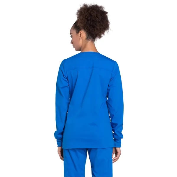 Cherokee WW Professionals Women's Snap Front Warm-up Jacket... from ASI 86018 Scrub Authority / Uniform Stores