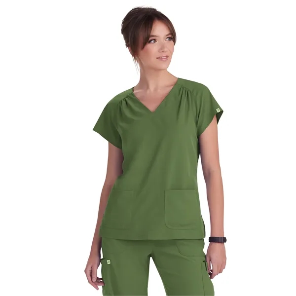koi - Planet - Women's Heart-Shaped Neckline Meadow Scrub...... from ASI 86018 Scrub Authority / Uniform Stores