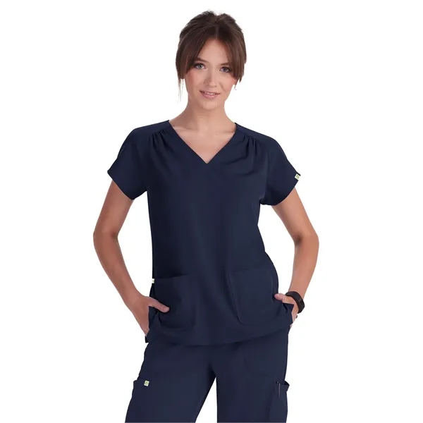 koi - Planet - Women's Heart-Shaped Neckline Meadow Scrub...... from ASI 86018 Scrub Authority / Uniform Stores