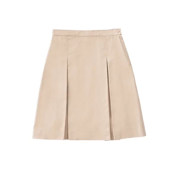 Classroom Uniforms Girls Plus Longer Length Kick Pleat Skirt... from ASI 86018 Scrub Authority / Uniform Stores