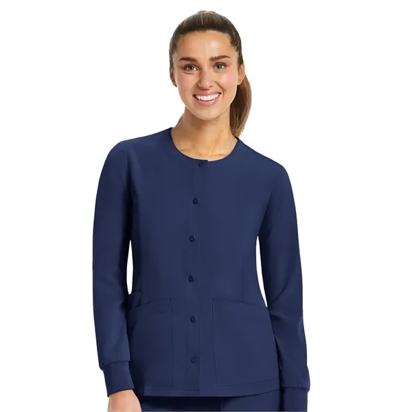 Maevn Matrix Impulse Women's Round Neck Snap Jacket... from ASI 86018 Scrub Authority / Uniform Stores