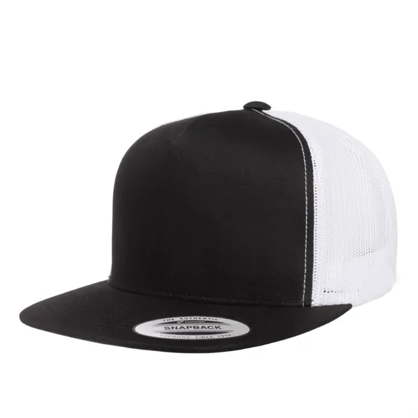 Yupoong 6006 YP Classics Five-Panel Trucker Hat with leatherette patches or... from ASI 74601 Calico