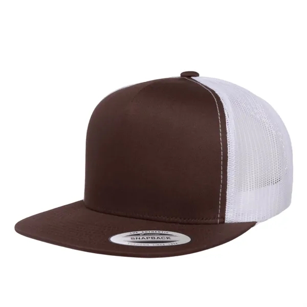 Yupoong 6006 YP Classics Five-Panel Trucker Hat with leatherette patches or... from ASI 74601 Calico