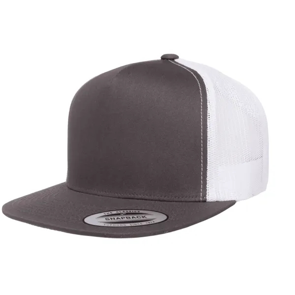 Yupoong 6006 YP Classics Five-Panel Trucker Hat with leatherette patches or... from ASI 74601 Calico