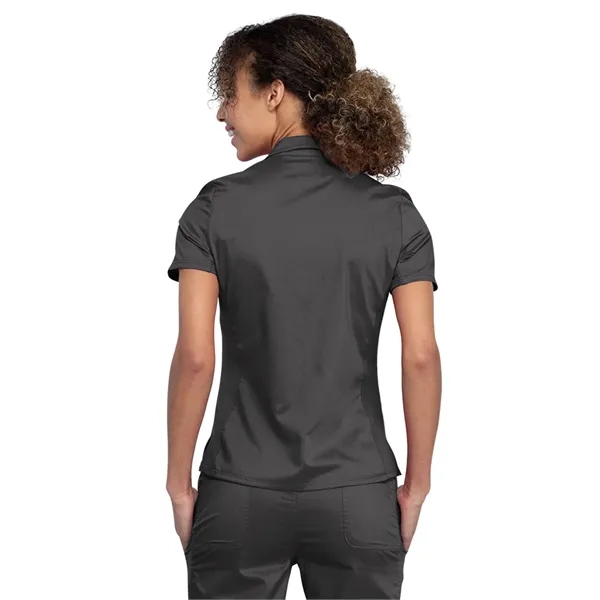 Cherokee Workwear Revolution Ladies Snap Front Polo Shirt... from ASI 86018 Scrub Authority / Uniform Stores