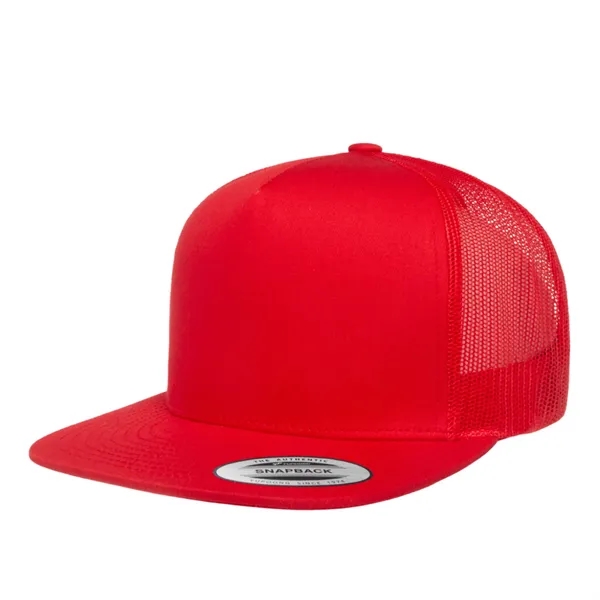 Yupoong 6006 YP Classics Five-Panel Trucker Hat with leatherette patches or... from ASI 74601 Calico