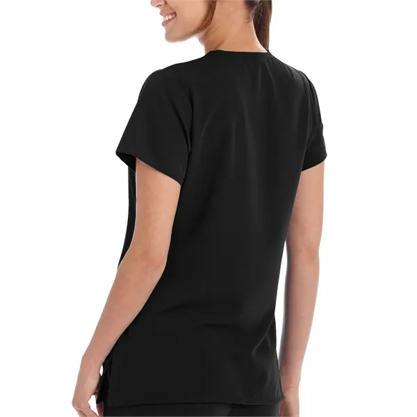 V-Neck Zipper Pocket Top... from ASI 86018 Scrub Authority / Uniform Stores