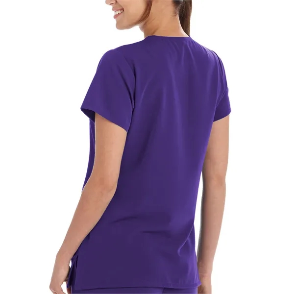 V-Neck Zipper Pocket Top... from ASI 86018 Scrub Authority / Uniform Stores
