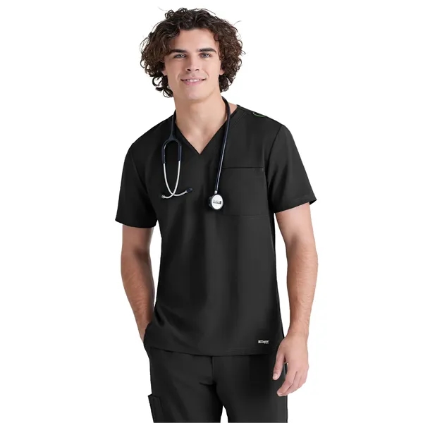 Grey's Anatomy Evolve Piped V-Neck Top... from ASI 86018 Scrub Authority / Uniform Stores
