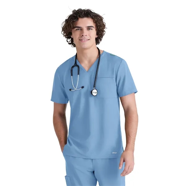 Grey's Anatomy Evolve Piped V-Neck Top... from ASI 86018 Scrub Authority / Uniform Stores