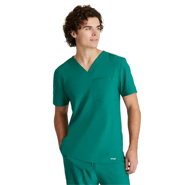 Grey's Anatomy Evolve Piped V-Neck Top... from ASI 86018 Scrub Authority / Uniform Stores