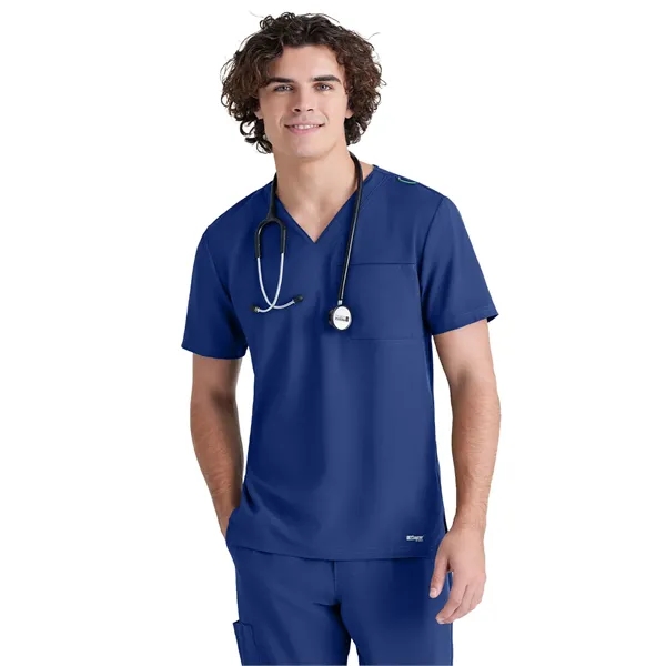 Grey's Anatomy Evolve Piped V-Neck Top... from ASI 86018 Scrub Authority / Uniform Stores