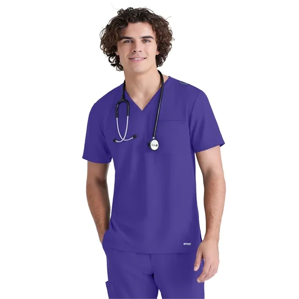 Grey's Anatomy Evolve Piped V-Neck Top... from ASI 86018 Scrub Authority / Uniform Stores