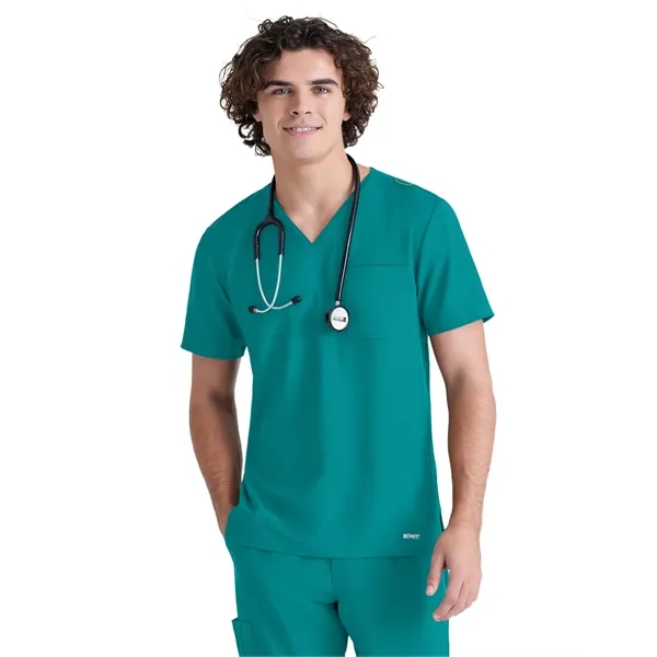 Grey's Anatomy Evolve Piped V-Neck Top... from ASI 86018 Scrub Authority / Uniform Stores