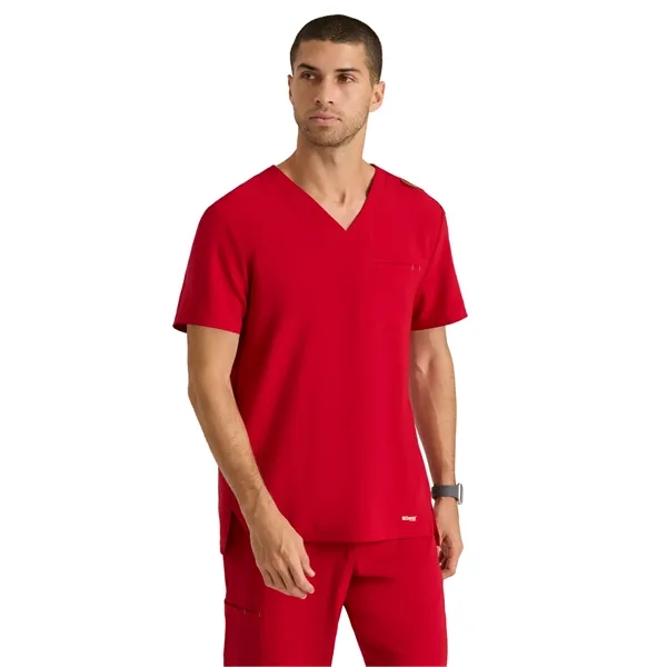 Grey's Anatomy Evolve Piped V-Neck Top... from ASI 86018 Scrub Authority / Uniform Stores