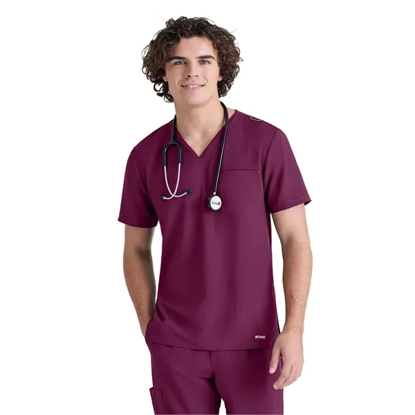 Grey's Anatomy Evolve Piped V-Neck Top... from ASI 86018 Scrub Authority / Uniform Stores