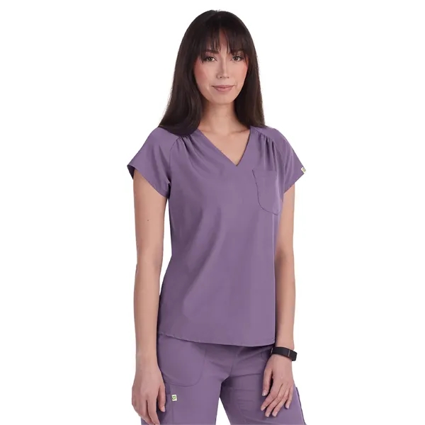 koi - Planet - Women's 1-Pocket Heart-Shaped Neckline Eco...... from ASI 86018 Scrub Authority / Uniform Stores