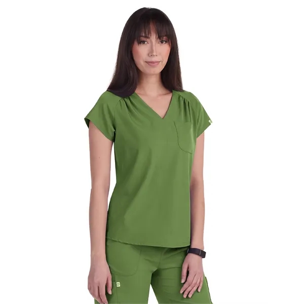 koi - Planet - Women's 1-Pocket Heart-Shaped Neckline Eco...... from ASI 86018 Scrub Authority / Uniform Stores