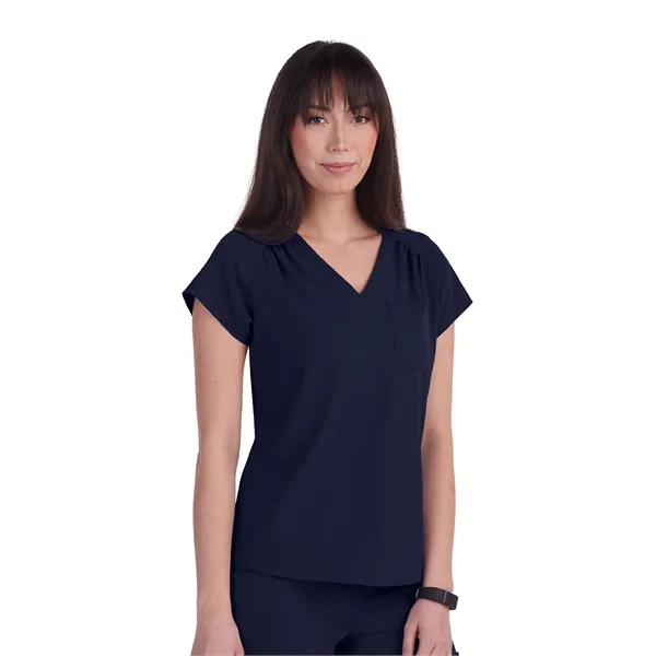 koi - Planet - Women's 1-Pocket Heart-Shaped Neckline Eco...... from ASI 86018 Scrub Authority / Uniform Stores