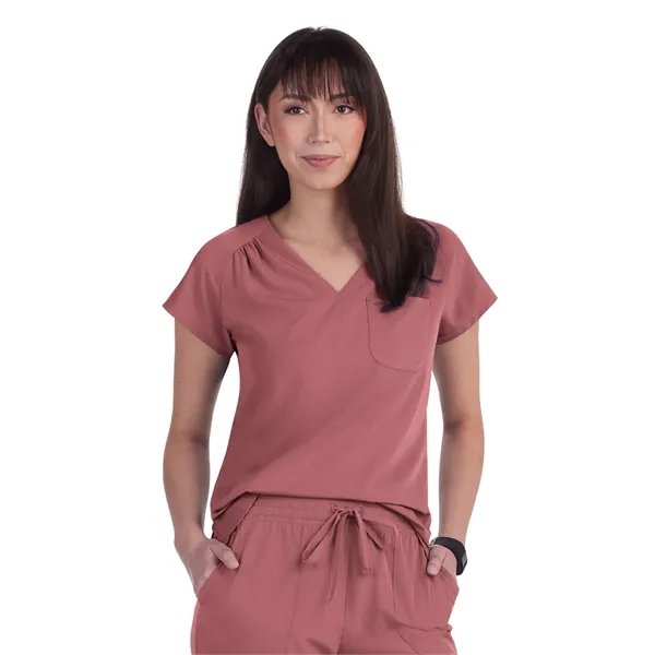 koi - Planet - Women's 1-Pocket Heart-Shaped Neckline Eco...... from ASI 86018 Scrub Authority / Uniform Stores