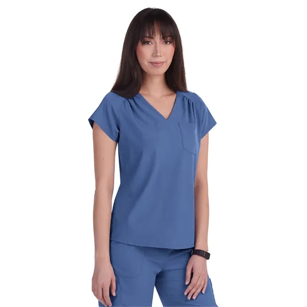 koi - Planet - Women's 1-Pocket Heart-Shaped Neckline Eco...... from ASI 86018 Scrub Authority / Uniform Stores