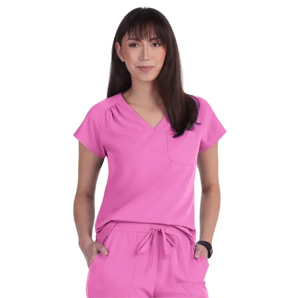 koi - Planet - Women's 1-Pocket Heart-Shaped Neckline Eco...... from ASI 86018 Scrub Authority / Uniform Stores